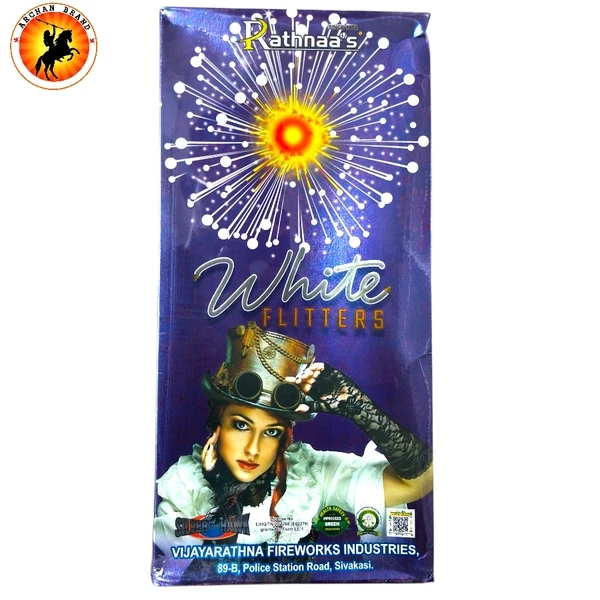 3" inch Skyshot White Flitters (2 Pc/Box)