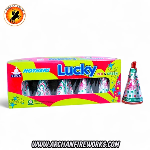 Lucky Red & Green Flower Pot